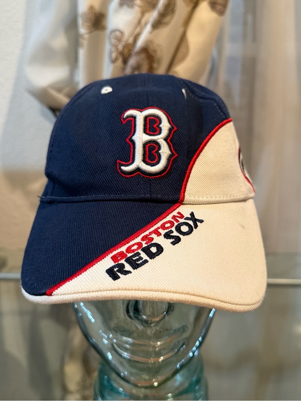 MLB Boston Red Sox Navy, White & Red Curved Brim Cap